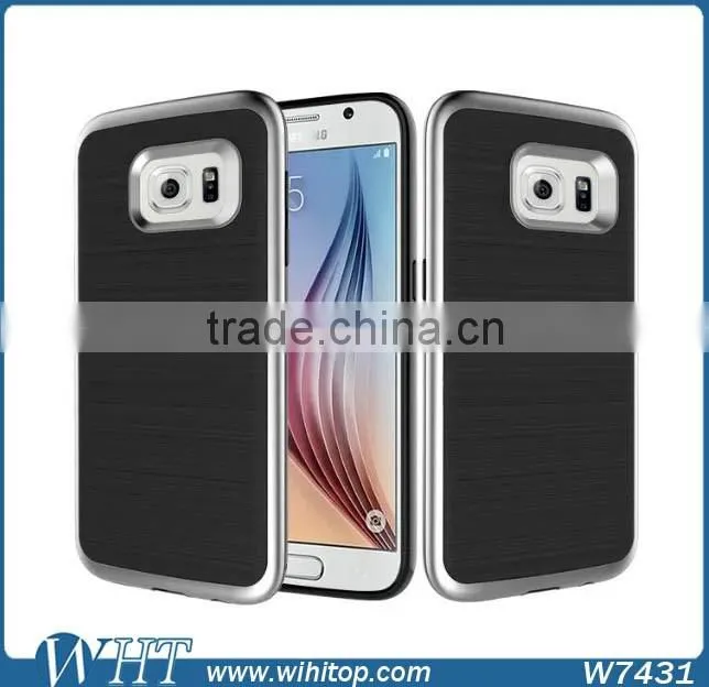 Hybrid TPU PC Brushed Slim Armor for Samsung Galaxy S7 S7 Edge Phone Case