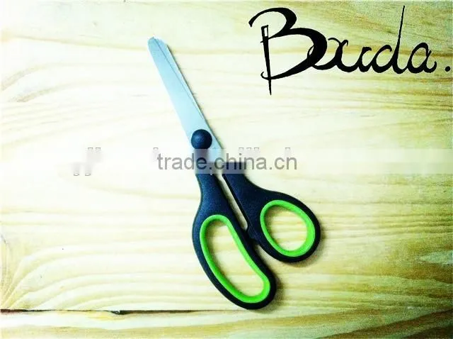 7.5" Good shape hot sale office scissors with plastic handle BD-S1666