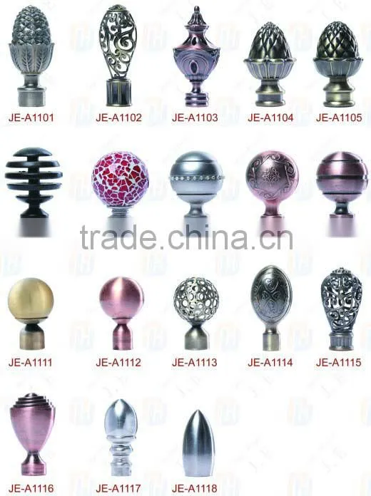 Curtain accessories for curtain rod,curtain finial