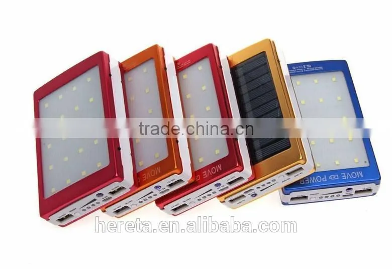 High capacity camping lantern solar power bank 12000MAH