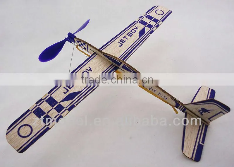 Sky Boy - Jet Boy 14 Balsa Rubber Powered Glider Toy Glider Plane Balsa Plane