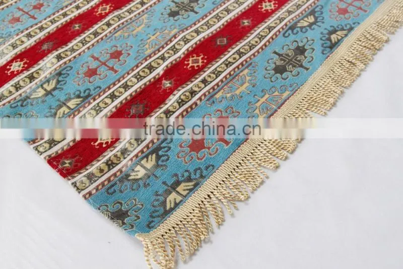 Custom design jacquard woven chenille Muslim prayer rugs, prayer mat