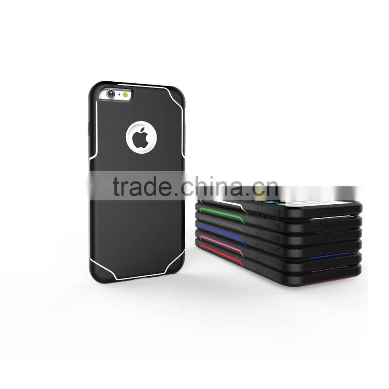2016 New Products, High Quality 2 in 1 PC + Silicon Combo Case For iPhone 6G 6S 6Plus