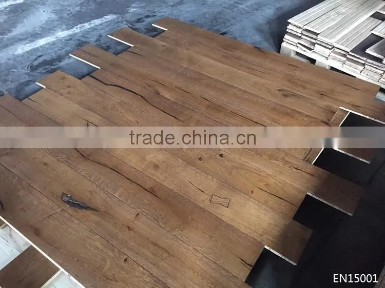 Distressed Phantom Engineered European Oak Wooden Flooring