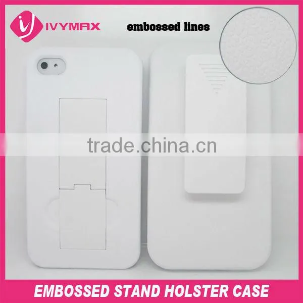 2013 new products hard plastic cell accessories for iphone4 4s holster combo case