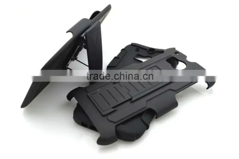 Combo Armor Robot With Foothold Phone Case For HTC M8