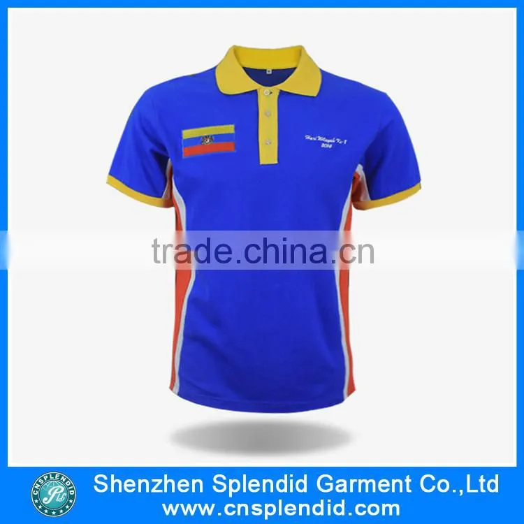 shenzhen factory embroidery design polo t shirt custom clothing