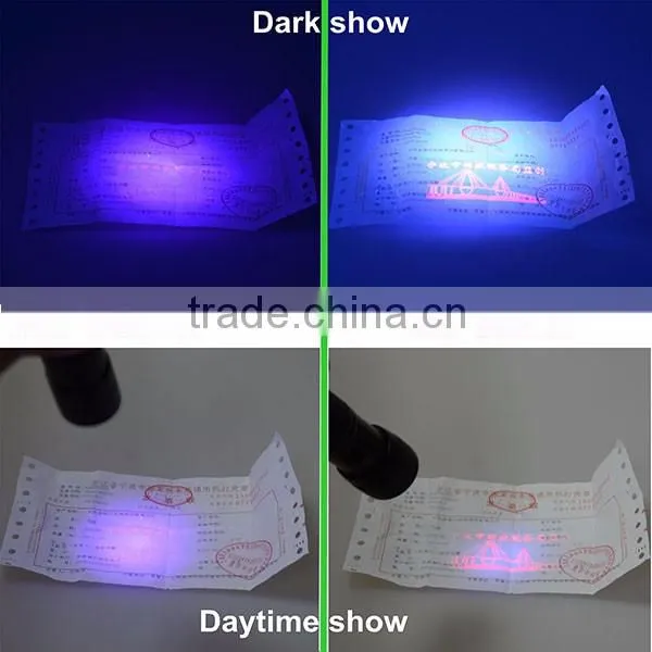 Mini Pocket UV LED 395NM Ultra Violet Zoomable UV Black Light Torch