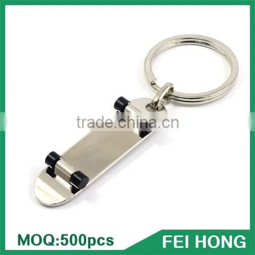 Wholesale bulk souvenir gifts metal two sided printed skateboard
