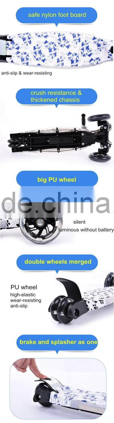 children kick scooter with pedal