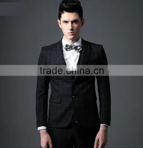 Fashion Checked Wedding Party Dresses For Men