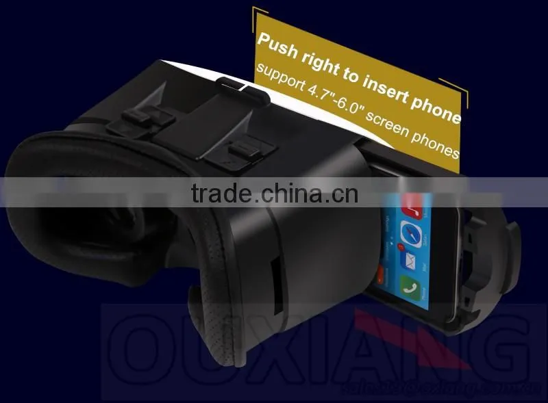 2016 New Design 3D VR glasses virtual reality headset 3d VR BOX VR CASE