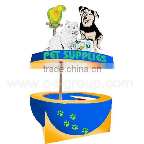 factory price Portable pet supplier kiosk/pet things kiosk manufacturer