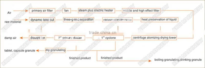 ZLPG Chinese Medicine Herbal Extract Spray Dryer