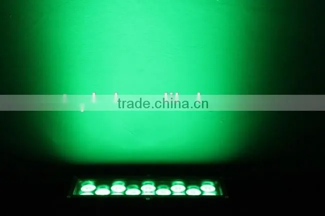 CE&RoHs Certificate Excellent Color Mixing IP66 Outdoor 14* Tri-3W RGB Wall Washer LED Light