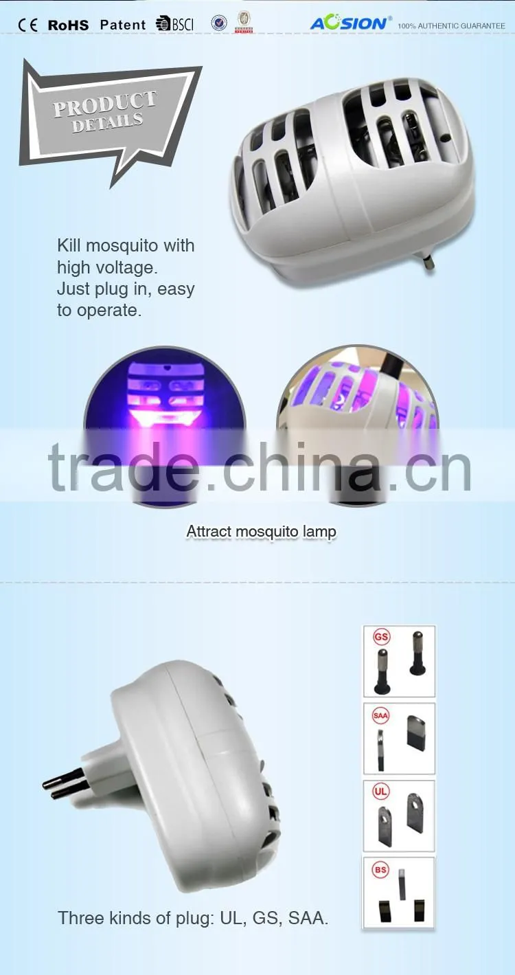 Hot Sell Electric Fly/Mosquito/Bug/Insect Killer Zapper With LED Light