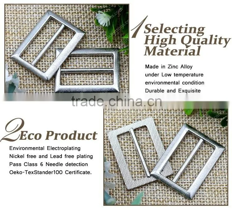 SGS metal accessories for bags zinc alloy buckel for leather bag
