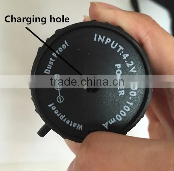 A-OK Rechargeable 10W Led+12 White Led+Blue Red Led multifunction car working emergency flashlight