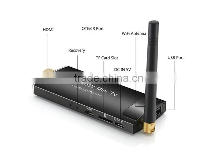 MK903V Quad Core RK3288 TV Stick ,Cortex A17 H.265 Mini PC Android4.4 4K*2K 2G/8G 2.4G/5G WiFi HDMI Rk3288 Android TV Stick
