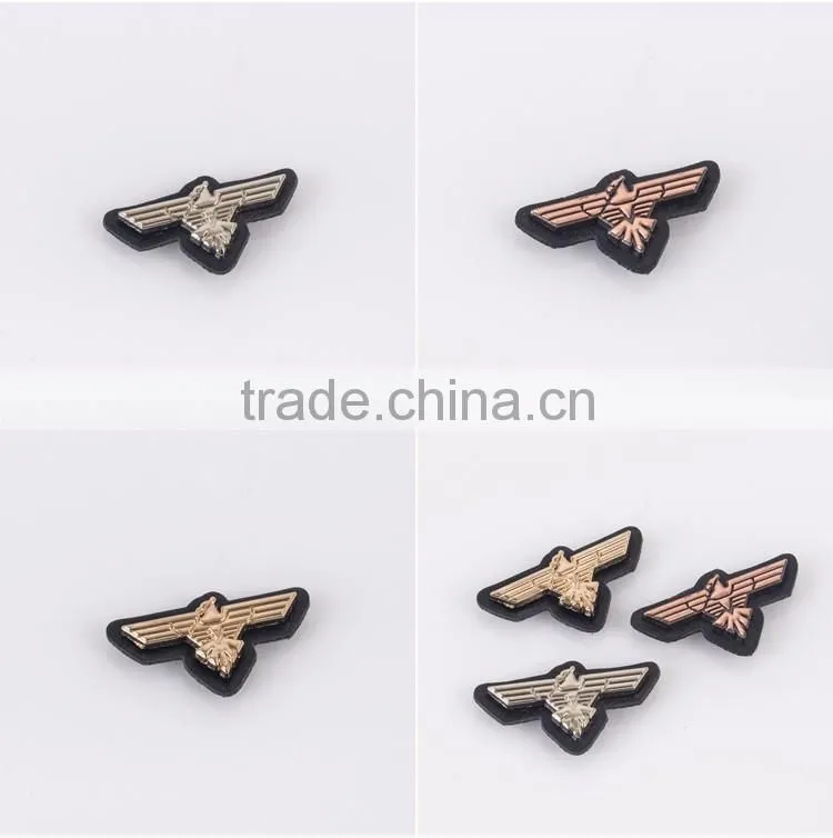 Latest popular hot sale PU patch embroidery textile patches small patches for kids