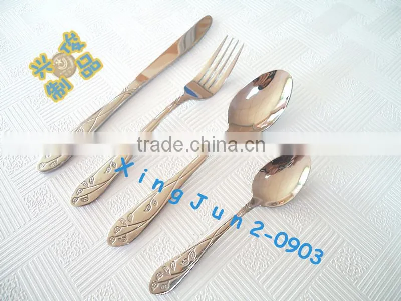 Camping Picnic Metal flatware Spoon and Fork
