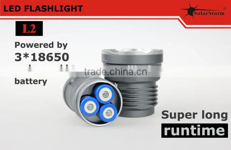Solarstorm L2 5led flashlight XML U2 2800lm shenzhen flashlight