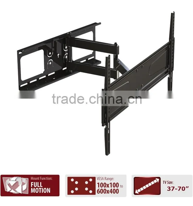 Articulating LCD TV wall mount for 37~70 inch Screen full motion