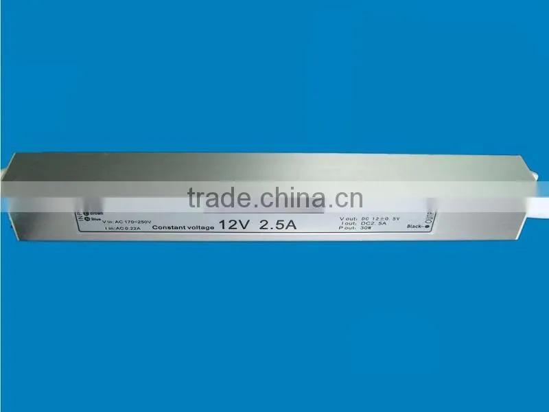 high quality waterproof led power supply transformer adapter for outdoor lighting 220v 12V 30W IP67