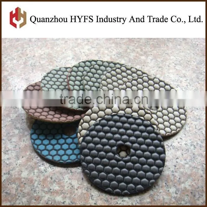 Flexible Wet / Dry Polishing Pad for Artificial Stone Engineered Stone Polishing Pads