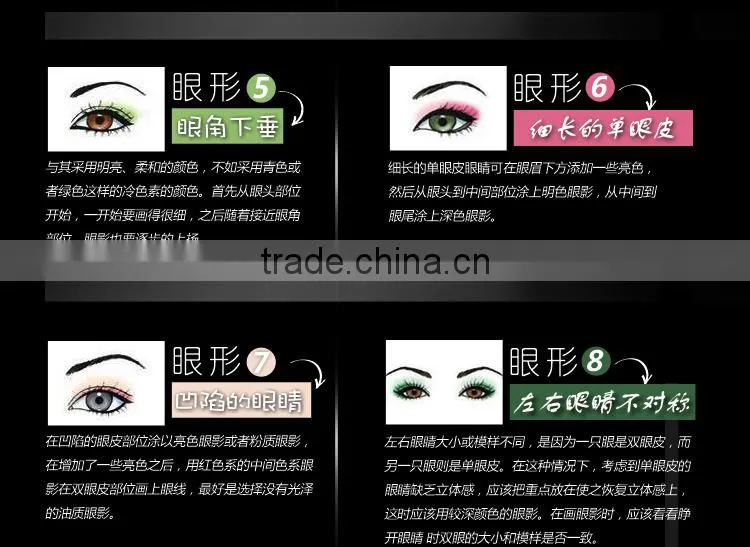 Miss Rose Professional wholesale Makeup Eyeshadow Palette/makeup 132 multi colored eyeshadow