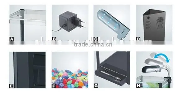 TG-09 Aquarium Mini Fish Tank Decoration In Office Family Table