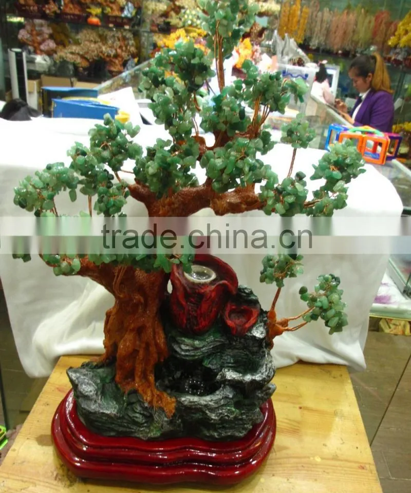 beautiful natural rock aventurine crystal trees