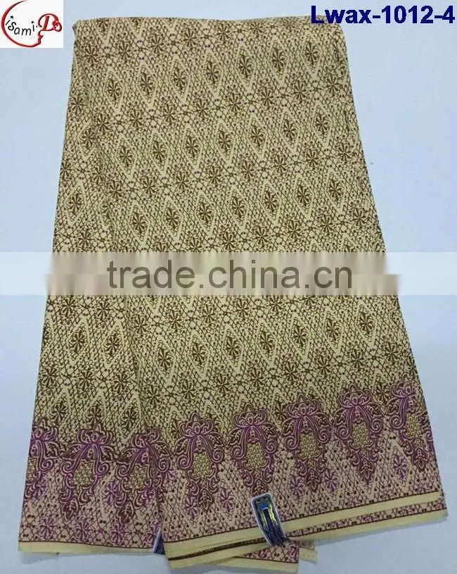 Lwax-1012-12 aqua African Jacquard style cheap wholesale african wax print fabric