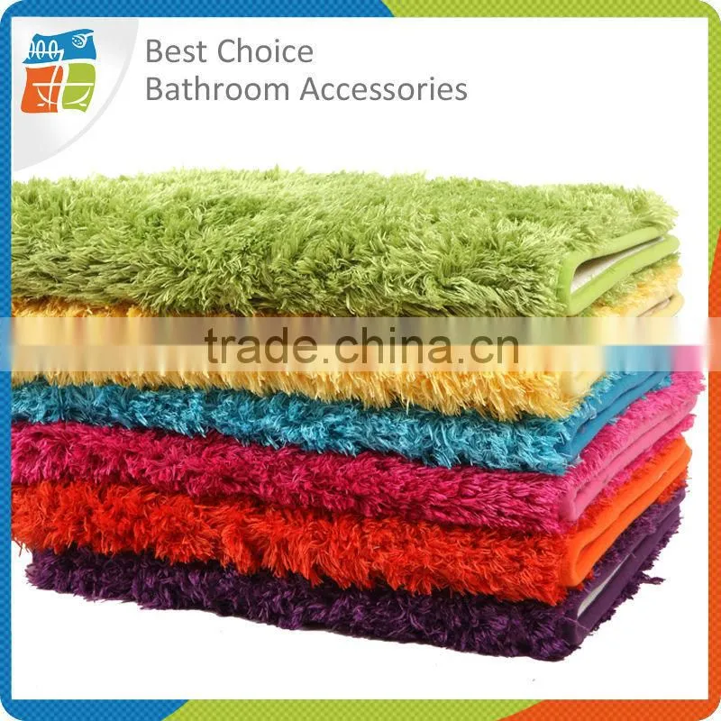 Multifunctional plush bath mat