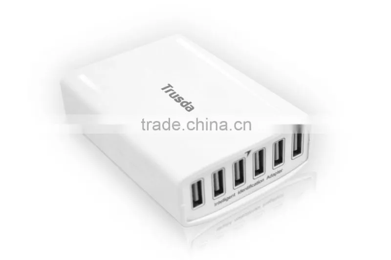 Usb charging hub muilt phone charge 6 port usb charger for cellphone with high quality