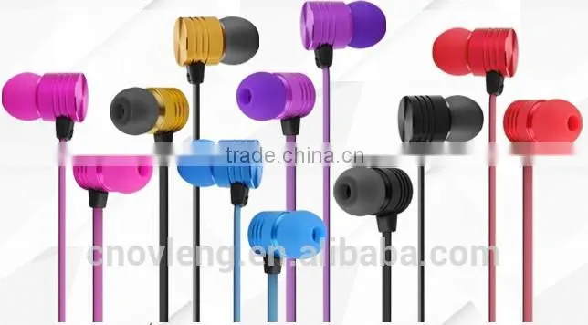 Latest brand vykon super bass sound factory price earphone with online control