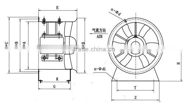 rectangular duct fan