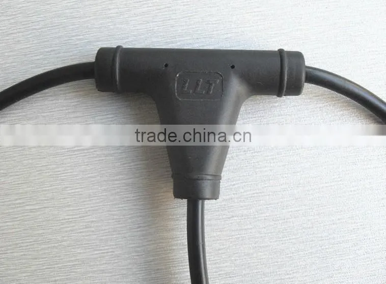 led lighting fitting T shape connector waterproof wire connector
