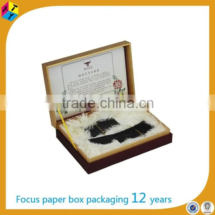 rigid cardboard gift box high end packaging