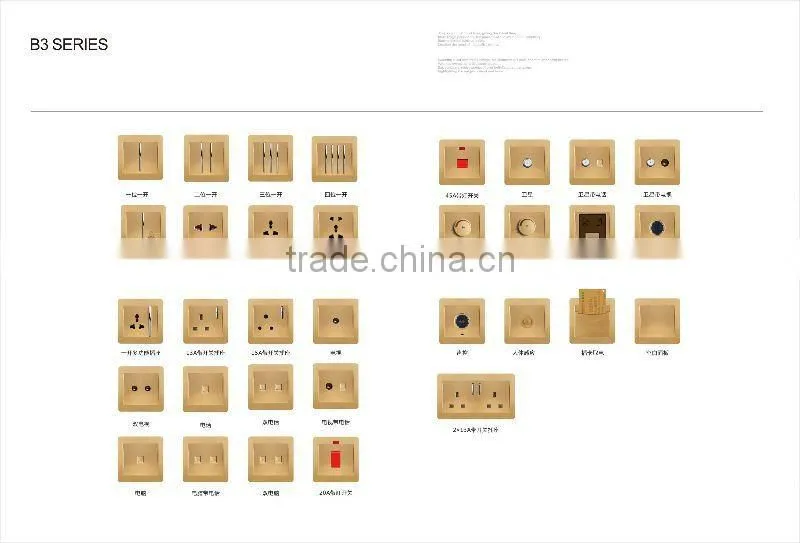 1 gang 1 way Australia Standard Wall Switch