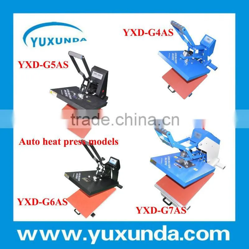 2014 high quality T-shirt air operated heat press machine plain heat press machine T-shirt heat transfer machine