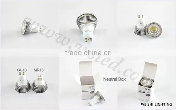 3W led light, LED Ceiling Mounted Spotlight, LED GU10 Spotlight with CE C-TICK RoHS