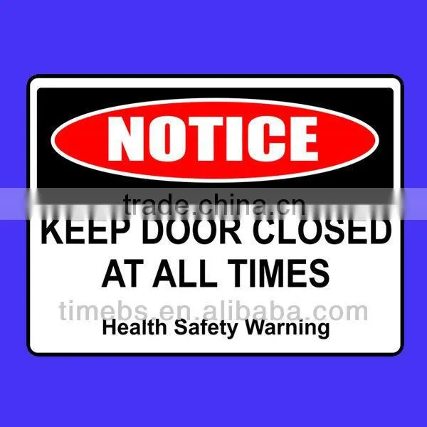 Corrugated plastic safety signs