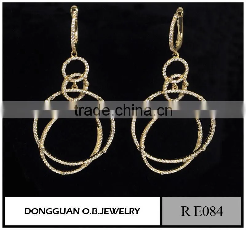 Fashion hanging cross earrings for men latest hanging earrings