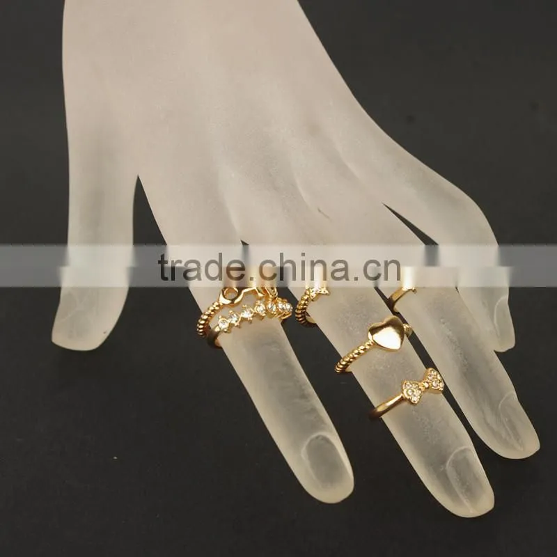 Wholesale Women Trendy 6 PCS Finger Ring Set