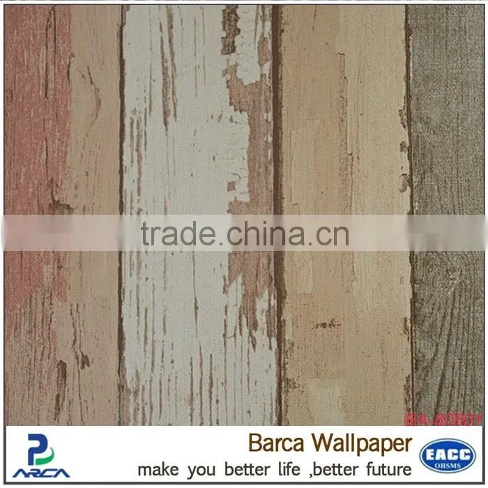 3D PVC wallpaper retro tree design wallpaper for Japan market