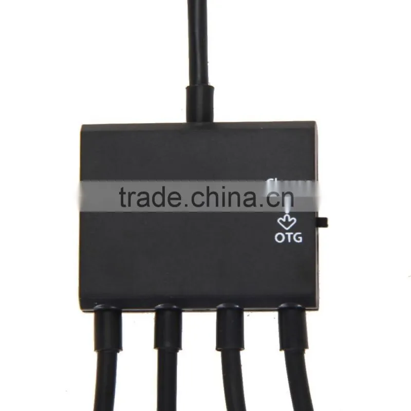 High quality usb hub 4 Ports 185mm Micro USB Power Charging OTG Hub Cable