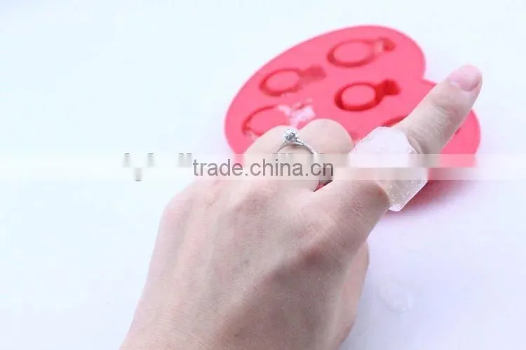 Lovely 8 Cavities lip shaped ice cube tray silicone molds