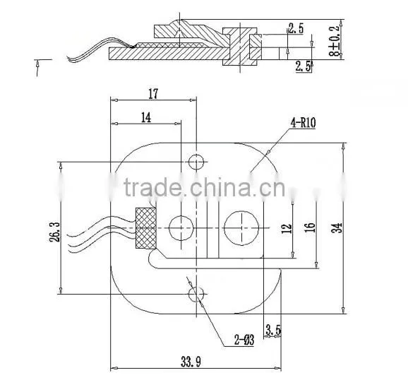 50kg body scales load cell micro mini little full bridge weighing load cells