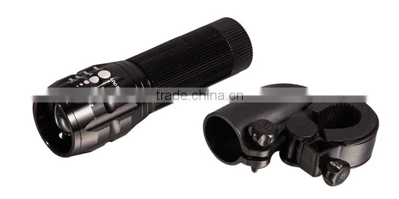 Zoomable high power light torch bright led light torch flashlight powered by 3AAA battery